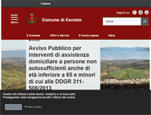Tablet Screenshot of comune.cerzeto.cs.it